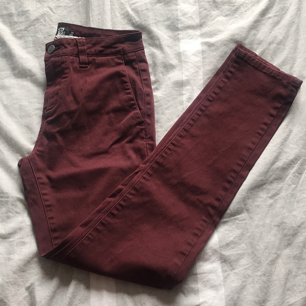 Burgandy Skinny RSQ Chinos